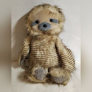 Marshalls Sloth Stuffed Plush Weighted Bean Bum Brown Tan 21"